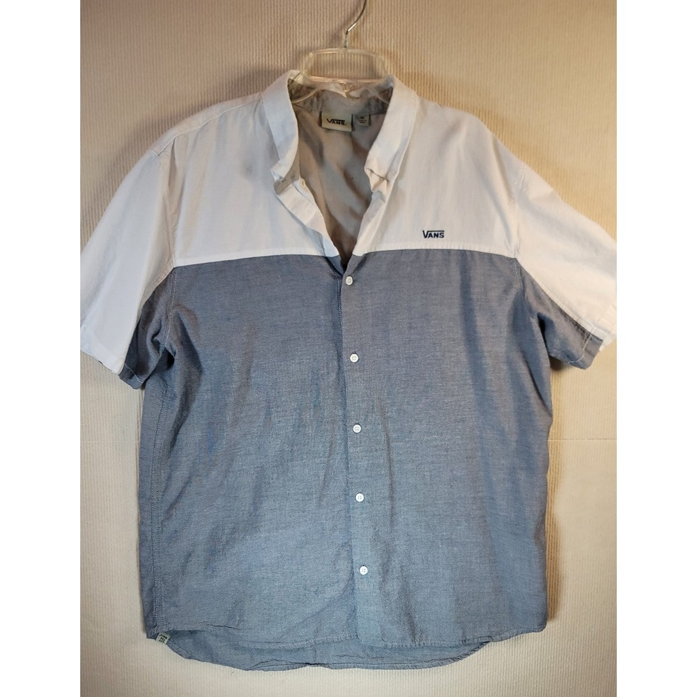 Vans off the Wall Y2K button up shirt 3 colors collared skater 100% cotton XL